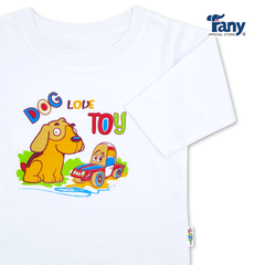 set 5 áo tay dài trắng in