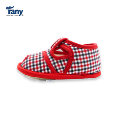 Giày tập đi caro 01 | màu đỏ