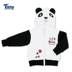 áo khoác thêu panda trắng đen