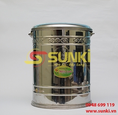 Xô inox nhỏ không khóa 7L