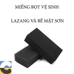 Miếng bọt rửa xe, bề mặt sơn và Lazang