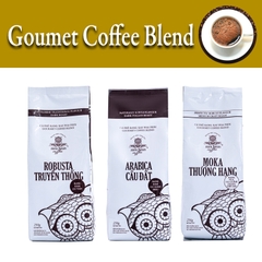 CÀ PHÊ PHA PHIN ARABICA+ROBUSTA+MOKA 3 TÚI 250g