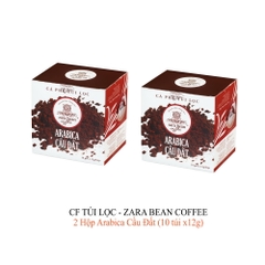 COMBO 2 HỘP CÀ PHÊ TÚI LỌC ARABICA CẦU ĐẤT (HỘP 120G, 10gói x 12g)