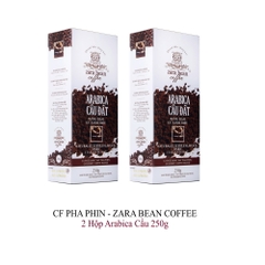 CÀ PHÊ PHA PHIN ARABICA CẦU ĐẤT (2 HỘP x 250G)