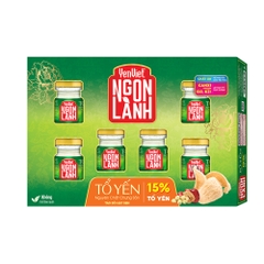 Tổ Yến Nguyên Chất Chưng Sẵn Vị Táo Đỏ Hạt Sen (15% Tổ Yến) [Hộp 06 lọ x 70ml]