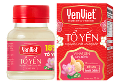 Tổ Yến Nguyên Chất Chưng Sẵn vị Hạt Sen (18% Tổ Yến) [Khay 06 lọ - 70ml]