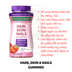 KẸO DẺO NATURE'S BOUNTY HAIR, SKIN & NAILS GUMMIES