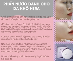 Review Phấn Nước Dành Cho Da Khô Hera