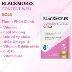 Viên uống tăng khả năng thụ thai, bổ trứng cho nữ giới Conceive Well Gold Blackmores Úc