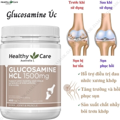 Viên uống bổ xương khớp Healthy Care Glucosamine HCL 1500mg Úc