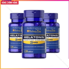 Viên uống cải thiện giấc ngủ Melatonin 3mg Puritan’s Pride