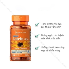 Viên uống bổ mắt Lutein Zeaxanthin 20mg