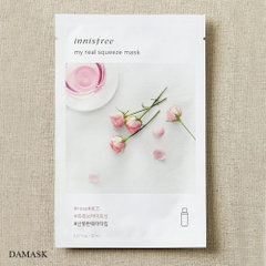 Mặt Nạ Dưỡng Da Chiết Xuất Hoa Hồng Innisfree My Real Squeeze Mask Rose