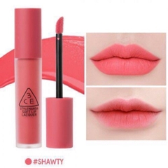 Son 3CE Kem Soft Lip Lacquer Màu Shawty - Hồng tươi