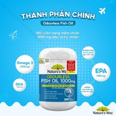 Viên uống dầu cá Nature’s Way Fish Oil 1000mg 200 viên