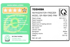 Toshiba Inverter 325 lít GR-RB410WE-PMV(37)-SG
