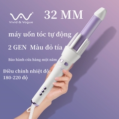 MÁY UỐN TÓC XOĂN XOAY TỰ ĐỘNG VIVID&VOGUE VER 2.0 C222B/ Màu tím