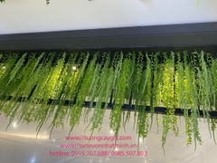 Decor dây leo rủ bám trần tại Trung tâm thương mại Lotte mall Hà Nội