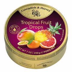 Kẹo trái cây Cavendish & Harvey vị Tropical Fruit Drops hộp 200gr
