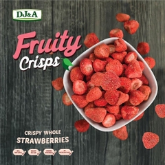 Dâu tây sấy giòn DJ&A Fruity Crips Strawberries gói 25gr