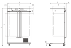 Tủ ấm lạnh dùng máy nén khí 449L loại ICP450eco, Hãng Memmert/Đức