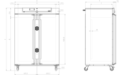 Tủ làm ấm chăn y tế 749L loại IF750bw, Hãng Memmert/Đức