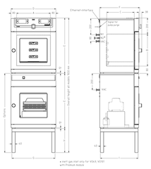 Tủ sấy chân không 29L loại VO29, Hãng Memmert/Đức