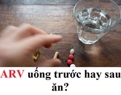 Thuốc ARV uống trước hay sau ăn?