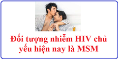 Đối tượng nhiễm HIV chủ yếu hiện nay là MSM