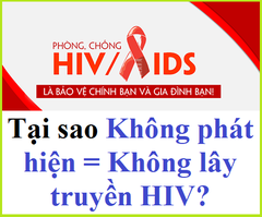 Tại sao Không phát hiện = Không lây truyền HIV?