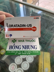 Loratadin-US 10mg giá bao nhiêu, mua ở đâu?