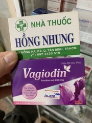 Viên đặt âm đạo Vagiodin 200mg giá bao nhiêu, mua ở đâu tốt nhất?