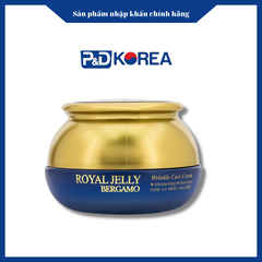 BERGAMO Kem dưỡng da chống nhăn Bergamo xanh dương Royal Jelly 50g 링클케어 크림