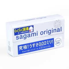 Bao cao su Sagami 002 Blue - Hộp 6 chiếc
