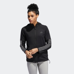 Áo Khoác Adidas Nữ Chính Hãng - TRAINING FULL-ZIP HOODIE - Đen | JapanSport EB5593