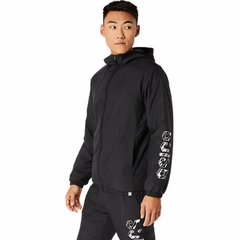 Áo Khoác Asics Chính Hãng - Asics Hex Graphic Padded Windbreaker Hoodie - Màu Đen | JapanSport 2031E238-001