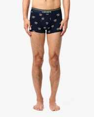 Quần Boxer Lacoste Chính hãng - Cotton Stretch Print Animation - Màu Xanh | JapanSport 6H6041-51