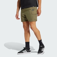 Quần Short Adidas Chính Hãng - Essentials Small Logo Cargo Chelsea Shorts - Màu Xanh | JapanSport JD1827