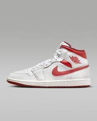 Giày Nike Chính Hãng - Air Jordan 1 Mid SE - Trắng/Đỏ | JapanSport FJ3458-160