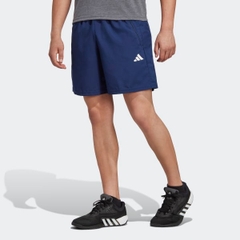 Quần Short Adidas Chính Hãng - Train Essentials Knit Workout - Màu Xanh | JapanSport IC6977