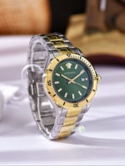 Đồng Hồ Chính Hãng Versace - Hellenyium Quartz Green Dial - VE3A00720 - Màu Vàng - Nam | JapanSport