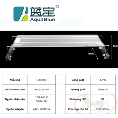 Đèn led Aquablue White 30, 45, 60, 80, 100, 120 cm