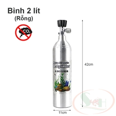 Bình co2 nhôm Aqua Classic Cylinder 1L, 2L, 4L rỗng