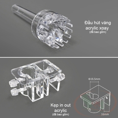 Bộ in out inox Week đầu váng xoay 12, 16 mm