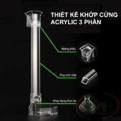 Bộ ống chén Marine Fish Feeder hít móc thành hồ