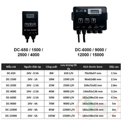 Bơm điện tử Marine DC 650, 1500, 2500, 4000, 6000, 9000, 12000, 15000