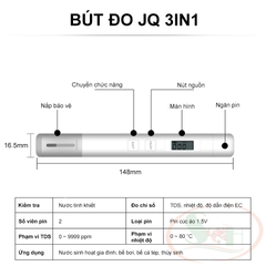 Bút đo thử nước TDS Mini Meter JQ 3in1