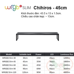 Đèn led Chihiros WRGB 2 Slim 30, 45, 60, 90, 120 cm