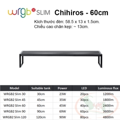 Đèn led Chihiros WRGB 2 Slim 30, 45, 60, 90, 120 cm