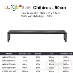 Đèn led Chihiros WRGB 2 Slim 30, 45, 60, 90, 120 cm
